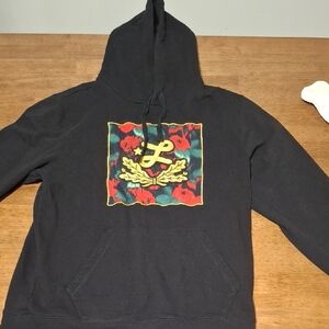 Men's Black Graphic Hoodie